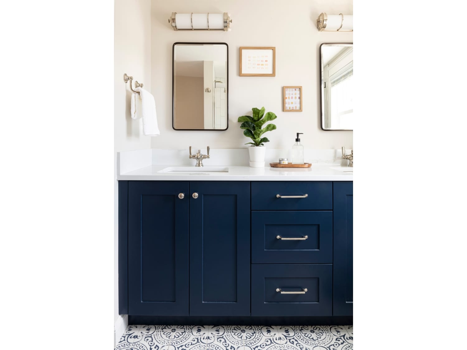 jewel toned bathroom vanity